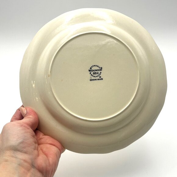Vintage Wedgwood Queens Shape Cream Salad Plates |England Collectible, Set of 3 - Picture 4 of 13